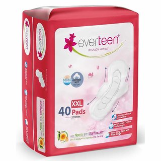                       XXL Sanitary Napkin Pads with Cottony-Soft Top Layer for Women 1 Pack (40 Pads, 320mm)                                              