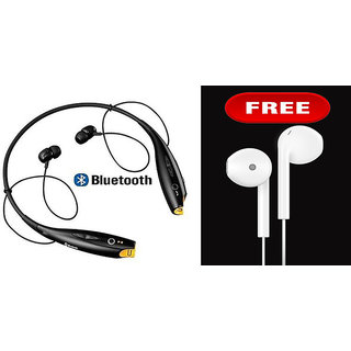Bright Creation Buy 1 HBS 730 Wireless Bluetooth HeadSet Get 1 Universal Earphone Free with Mic