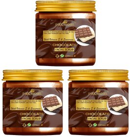 Park Daniel Chocolate Facial Scrub-Combo 3 Jars of 200 ml(600 ml)