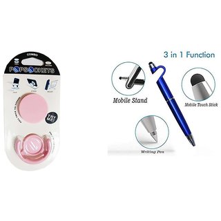 Allproshop Pop Socket Holder, 3in1 Touch Pen