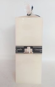 Unscented Pillar Candle Hand Crafted ( PACK OF 1)