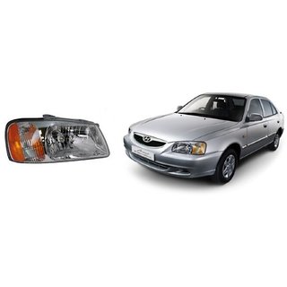 Head Light Light Assembly For Accent Right Driver Side (without bulb,motor,wiring and holder) Head Light Light Assembly For Accent Right Driver Side (without bulb,motor,wiring and holder)