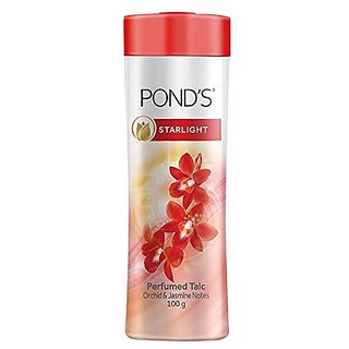 Ponds Starlight Perfumed Talc Orchid Jasmine 100g (Pack Of 3) Ponds Starlight Perfumed Talc Orchid Jasmine 100g (Pack Of 3)