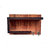 Key Hanger for Home Side Rectangular Shelf Wall Shelves for living Room, Bedroom, Kitchen, Office Set of 1 Color- Brown