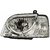 Head Light Light Assembly For Eeco Left Passenger Side  (without bulb,motor,wiring and holder)
