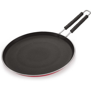 Red Aluminium Non Stick Dosa Tawa