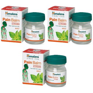                       Himalaya Pain Balm Strong Mint - 10g (Pack Of 3)                                              