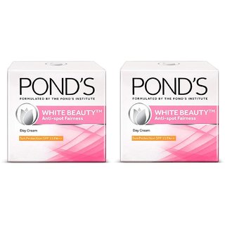 POND'S white Beauty anti Spot-fairness SPF 15 Day Cream - 35g (Pack Of 2) POND'S white Beauty anti Spot-fairness SPF 15 Day Cream - 35g (Pack Of 2)