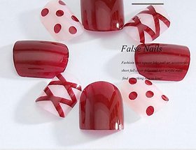 Ready to wear Nail Art Artificial Nails for Girls and Women Press On Nails/Fake Artificial Nails SET 0F 12