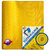 TUFFPAULIN 15FT X 18FT 150 GSM Yellow Heavy Duty Tarpaulin Tirpal Tadpatri Tharpai Thadika, UV and Water Resistant