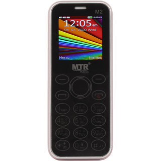                      MTR M2 Bluetooth Dialer Mobile with Dual SimDual StandbyCameraMp3 PlayerFlash Light                                              