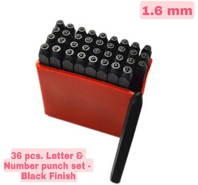 Number Punch Set 1/16 - (1.6 mm) Hardened Steel/Metal Die Jewelers with Case