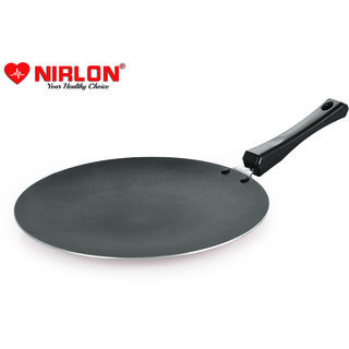 Buy Nirlon Gas Stove Compatible Aluminum Non Stick Concave Tawa 27.5cm ...