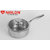 Nirlon Platinum Triply Stainless Steel Induction Base Sauce Pan with Glass lid 18cm|2.2 Liter(Induction Friendly)