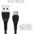 WRENS Type C Data Cable 3A Ultra-Fast Charging  High-Speed Data Transmission Up-To 480mbps - 1M - Black