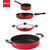 Nirlon Non Stick Cookware Pots & Pan Combo Set of 4 Pieces with Bakelite Handle