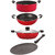 Nirlon Non Stick Aluminium Cookware Giftset with Bakelite Handle, CT12_KD11_DKD