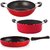 Nirlon Non-Stick 3 Piece Aluminium Gas Compatible Cooking Utencils Combo Set