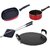 Nirlon  Non-Stick Aluminium Kitchen Cooking Combo Gift Set 4 Piece, SP