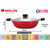 Nirlon Non Stick 3 Piece Combo Set Aluminium Red & Black