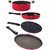 Nirlon 3 Layer Non-Stick Coated Aluminium Rust Free Cookware Combo Gift Set 4 Piece