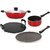 Nirlon Aluminium Kitchenware Nonstick Cookware With Stainless Steel Lid