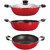 Nirlon Non-Stick Aluminium Gas Compatible Cookware Gift Item Set, 3 Piece Set