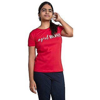 Ww Won Now Womens Round Neck Regular Fit Half Sleeve Cotton Printed T-Shirts/Top | For Women And Girls