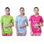 Multicolor Graphic Print Round Neck Cotton Blend T Shirt For Women (Combo Of 3) By Ww Won Now