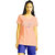 Orange Graphic Print Round Neck Cotton T-Shirt/Top For Women And Girls By Ww Won Now