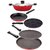 Nirlon Non-Stick Flat Base Gas Compatible Kitchenware Gift Set , 5 Piece