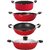 Nirlon 4 Piece Non-Stick Cookwares Item Set with Bakelite Handle