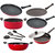 Nirlon 3 Layer Non Stick Coated Kitchenware Utensil Gift Item Set of 9 Pieces |FT13_CT_KD12_FT11_Cass2_FP12_3SPN