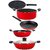 Nirlon Non-Stick 2 Layer Coated Aluminium Non-Toxic 5 Piece Cooking Combo Gift Set