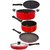Nirlon 2 Layer Coated Non-Stick 5 Piece Aluminium Pots and Pans Combo Set