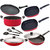 Nirlon Non-Stick Spiral Bottom Cookware Combo Set of 9 Pieces |FT13_AC_GP