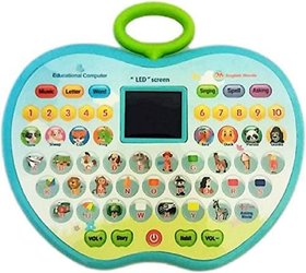 Zyka Online Services Educational Computer Abc And 123 Learning Kids Laptop With LED Display And Music (Random Colors)