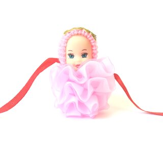                       thriftkart - 2PC Beautiful Doll Toy Rakhi FOR KIDS with Roli Chawal Tilak Pack (PACKE OF 2)                                              
