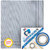 TUFFPAULIN 50FT X 40FT 200 GSM Silver Super Heavy Duty Tarpaulin Tirpal Tadpatri Tharpai UV and Water Resistant