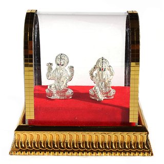                      Silver laxmi ganesh murti for diwali pooja and gift                                              