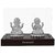 Laxmi Ganesh Silver Plated Murti
