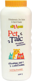 All4pets Pet Talc Grooming  Conditioning Powder For Puppies  Kittens-200gm