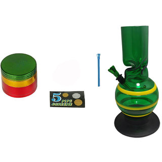 Farman Handicrafts 8 Inch Acrylic Bong Smoking Water Pipe 8AB02 (Pack of 1)