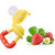 VBaby Colorful Attractive Baby Food Feeder Grow With Me Set Baby Teething Toy Silicone Teether Nibbler