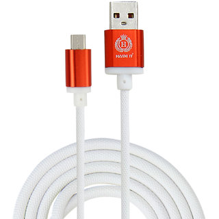 HAVE IT DATA CABLE DC-05 CHROME SERIES MICRO USB RED