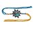 Lucky Jewellery Rakhi Siver Oxidised Turquoise Blue Rakhe Boho Collection Rakhee Bracelet for Bro/Brother Rakshasutra