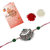 Lucky Jewellery Rakhi Silver Oxidised Rakhe Boho Collection Rakhee Bracelet for Bro/Brother Rakshasutra