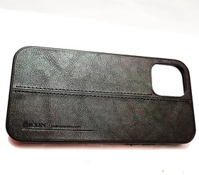 AMI CREATIVE i phone 12 6.1  premium leather case Black color
