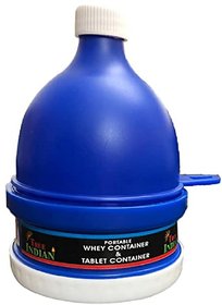 True indian Portable Protein or Supplement Powder Carrying Funnel and whey Container-Pack Of 1