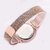 Bolun Magnet Buckle Rose Gold Round Shape Metal Analog Watch for Women